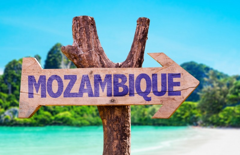 Mozambique wooden sign with beach background shutterstock 272483717