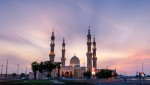 Shaikh Zayed Mosque in Ras Al Khaimah at sunset the heart of northern emirate of the UAE iStock 1062055112 1
