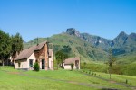 aha Alpine Heath Resort Drakensberg mountain distance