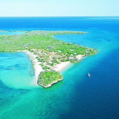 Aerial View of Island