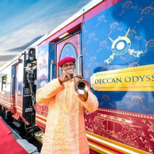 Indian Odyssey abroad the Deccan Odyssey: 9 Nights of Royal India