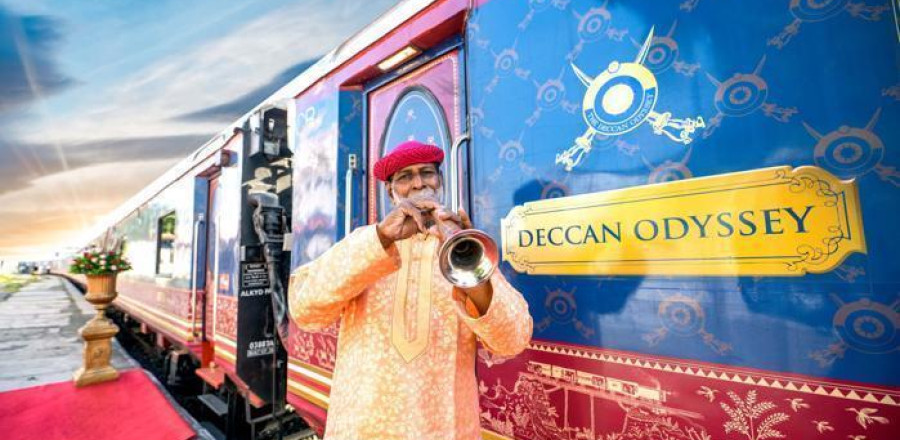 Indian Odyssey abroad the Deccan Odyssey: 9 Nights of Royal India