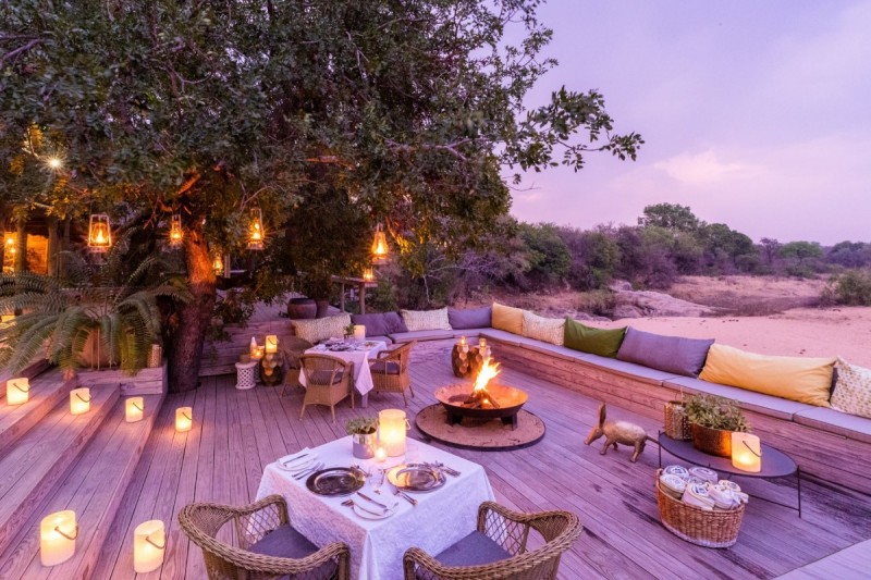 Thornybush Game Lodge Sunset Deck