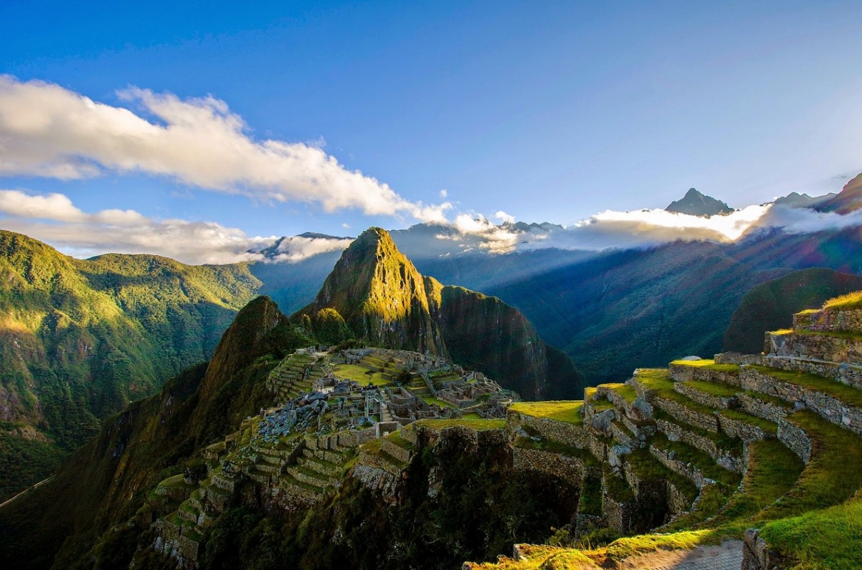 View of Machu Picchu in Peru